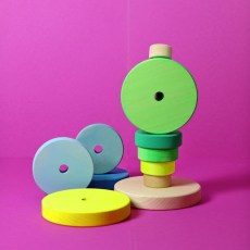 15030-drevena-skladaci-pyramida-neonove-zelena